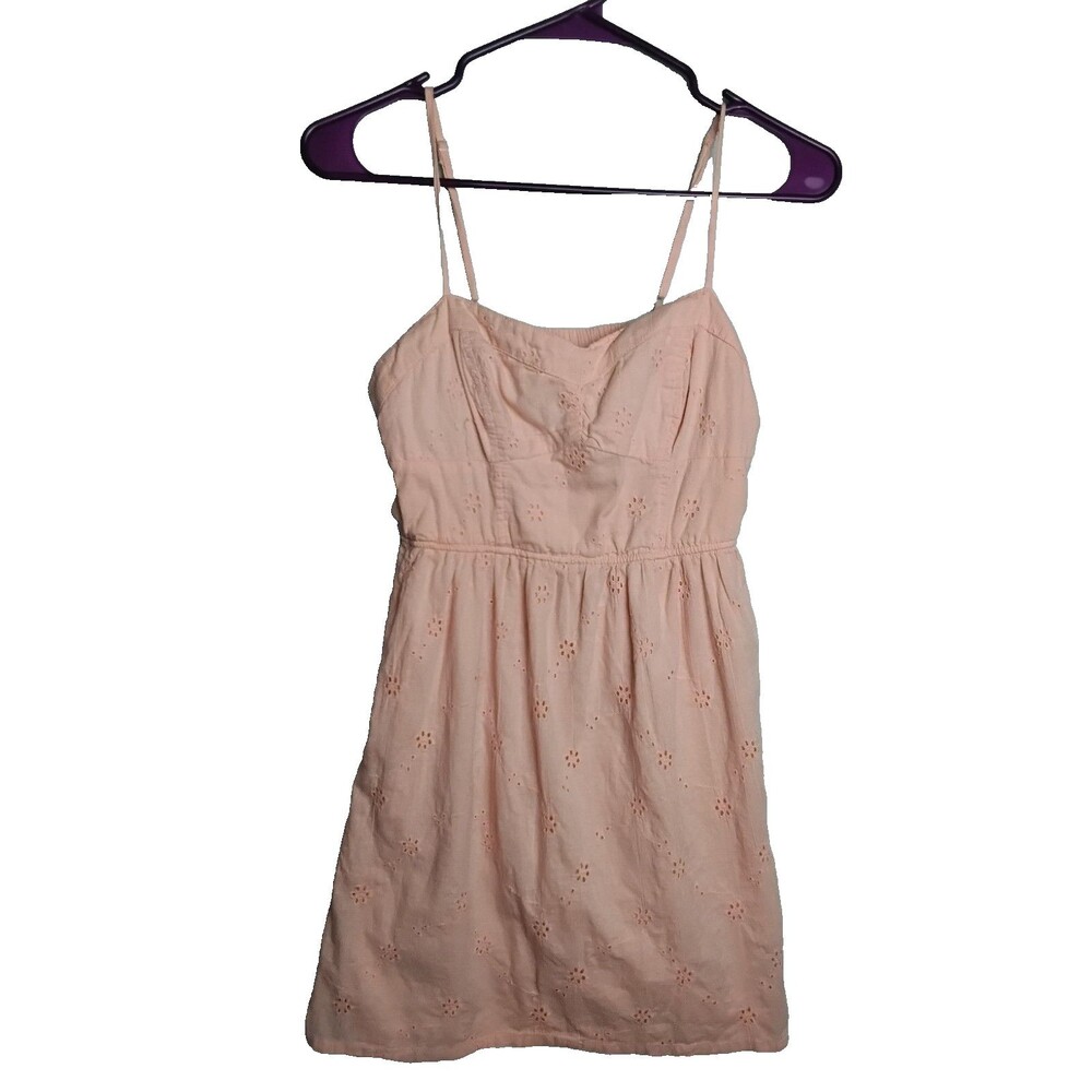 Speechless Sundress Peach Orange size small Spaghetti Strap  Build in Bra